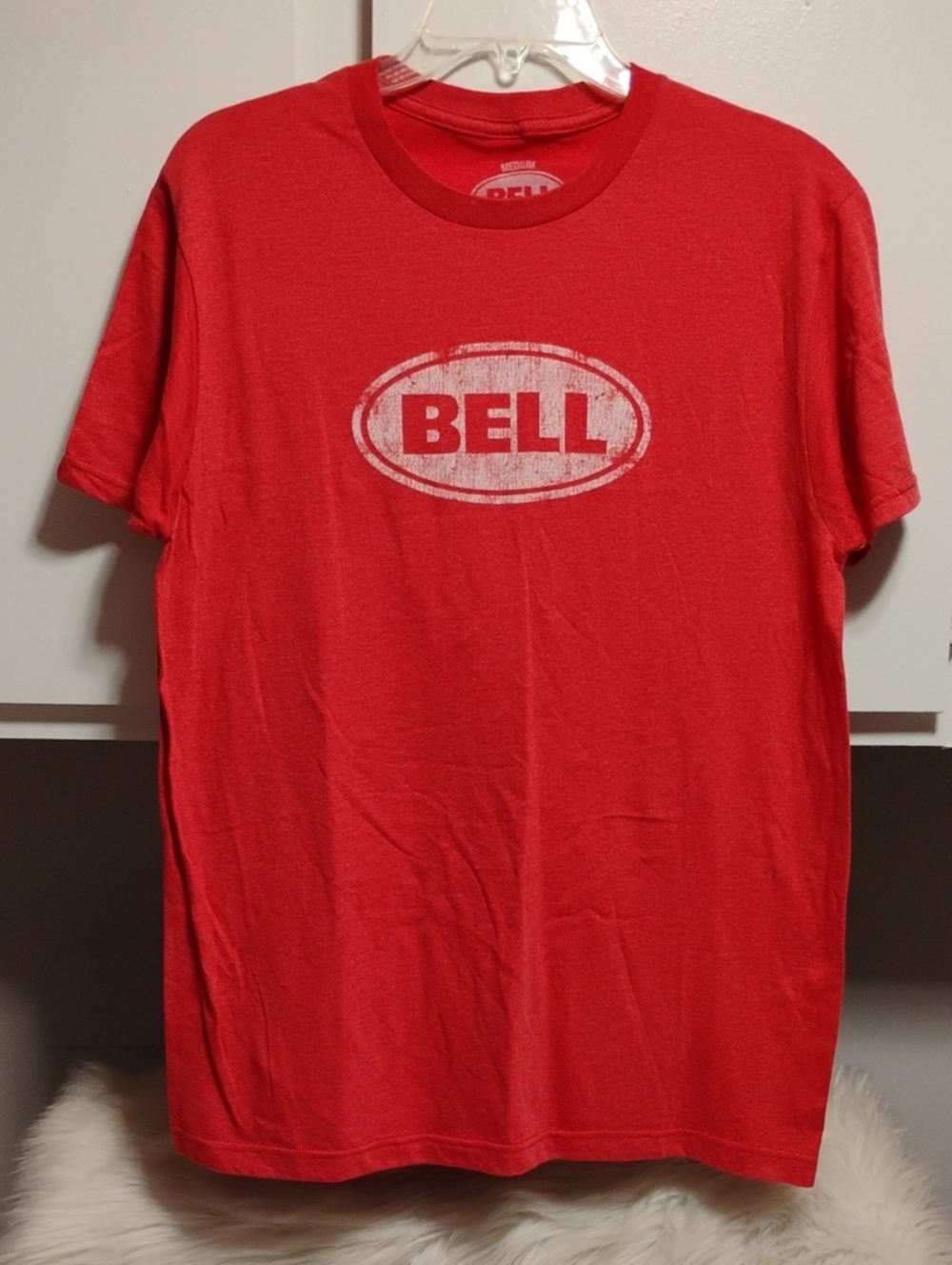 (C-73) NWOT Bell Red Short Sleeve Logo Tee